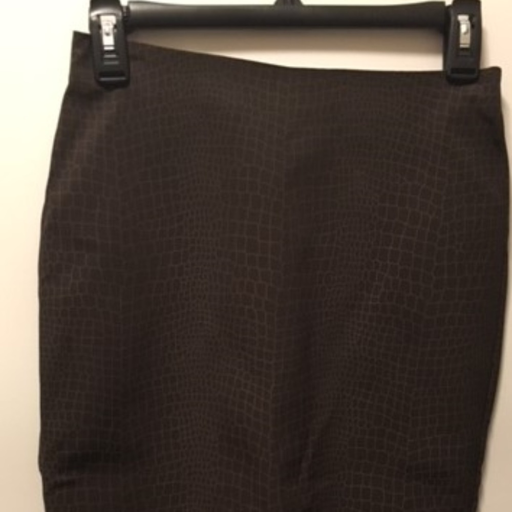 Maria Bianca Nero Snakeskin Stretch Skirt NWT